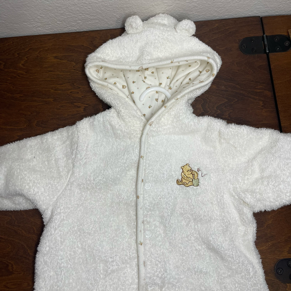 Vintage Winnie the Pooh Infant Button Up Towel Sack